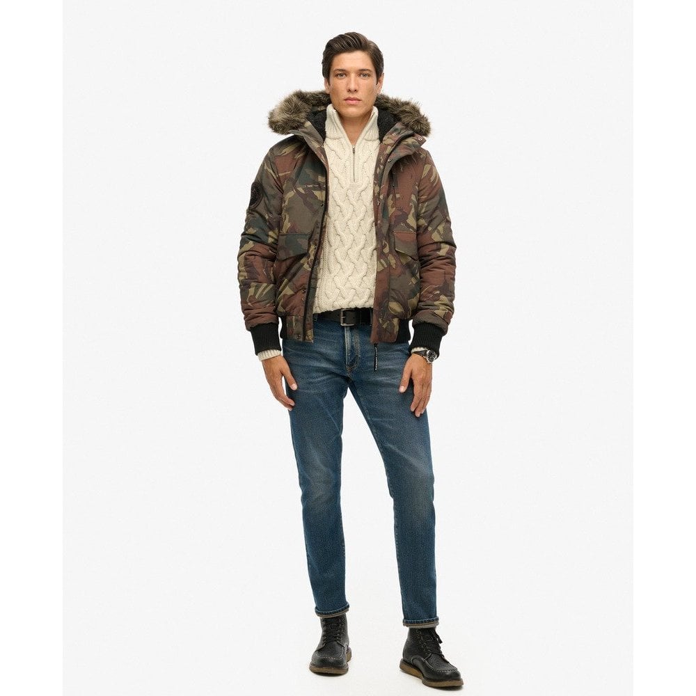 Superdry Hooded Everest Puffer Bomber Jacket