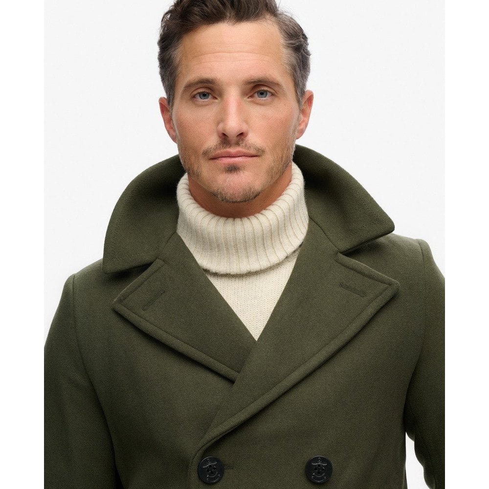 Superdry The Merchant Store Wool Pea Coat