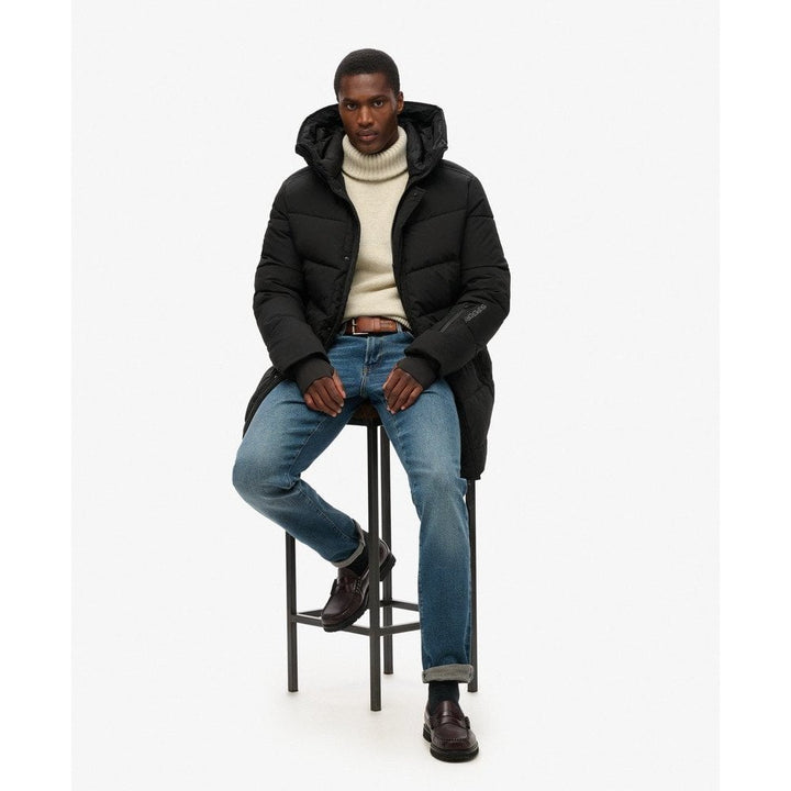 Superdry City Chevron Padded Parka Coat