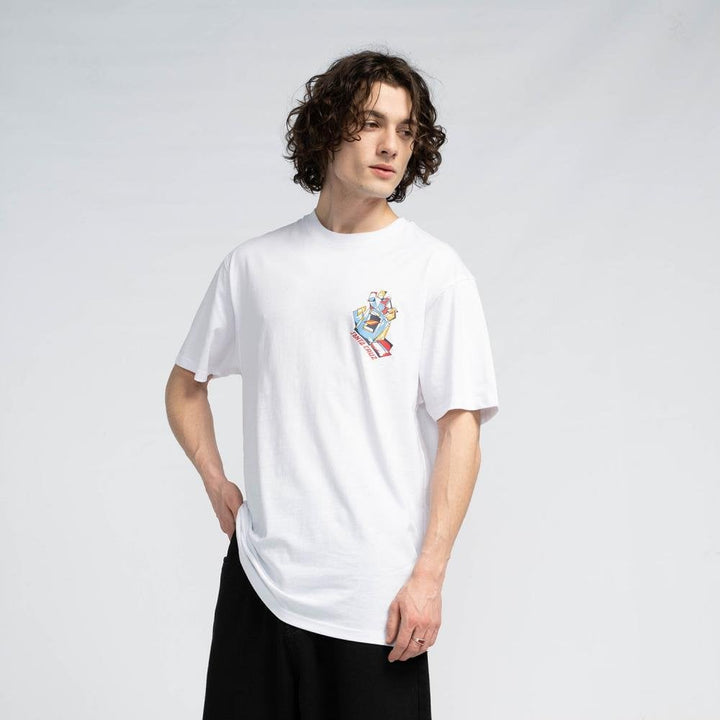 Santa Cruz Screaming Scratched Hand Strip T-Shirt