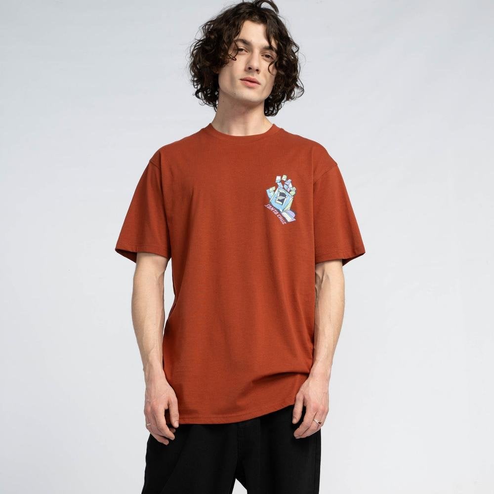 Santa Cruz Screaming Scratched Hand Strip T-Shirt