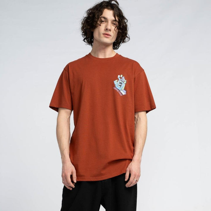 Santa Cruz Screaming Scratched Hand Strip T-Shirt