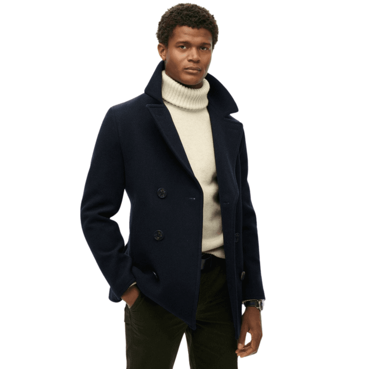 Superdry The Merchant Store Wool Pea Coat
