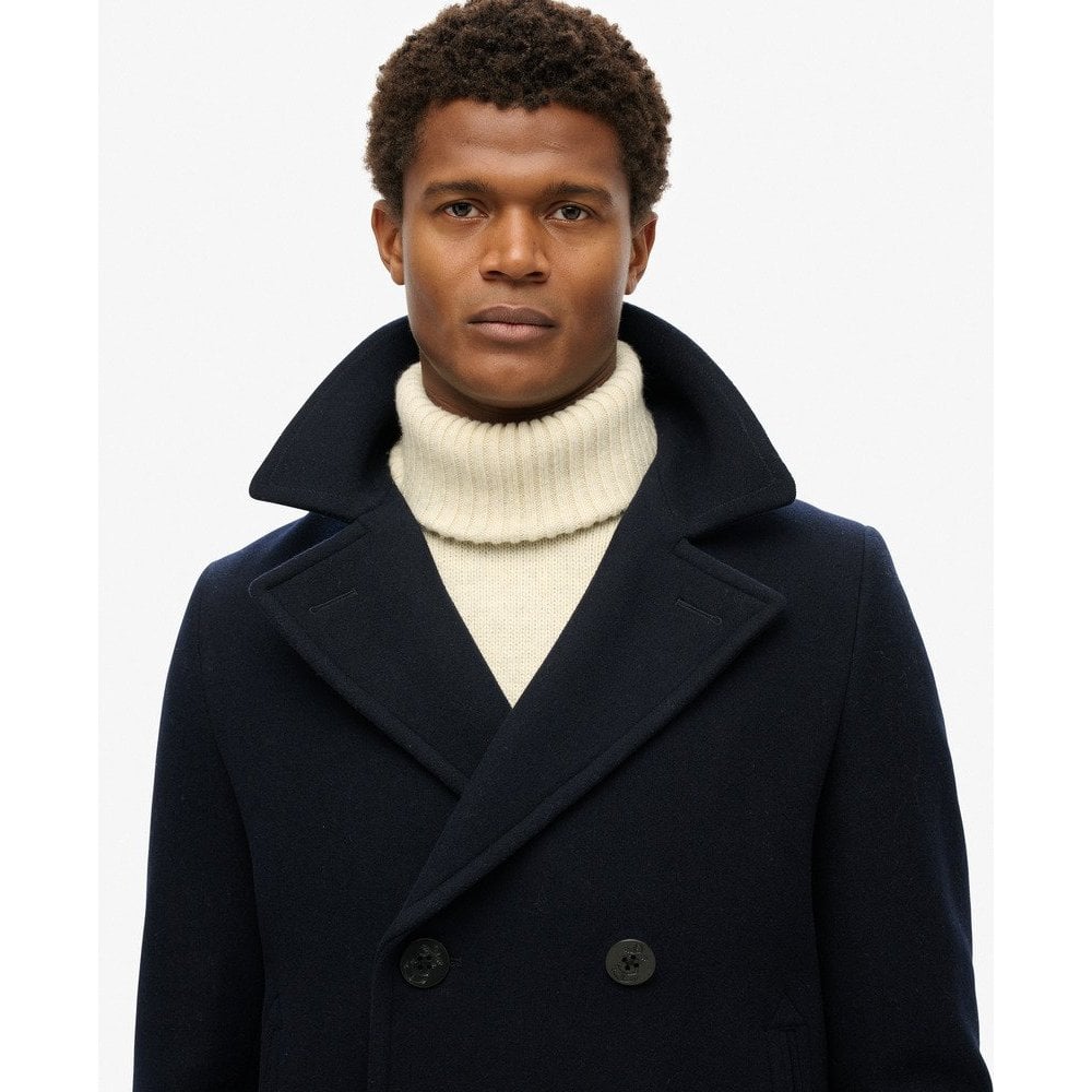 Superdry The Merchant Store Wool Pea Coat