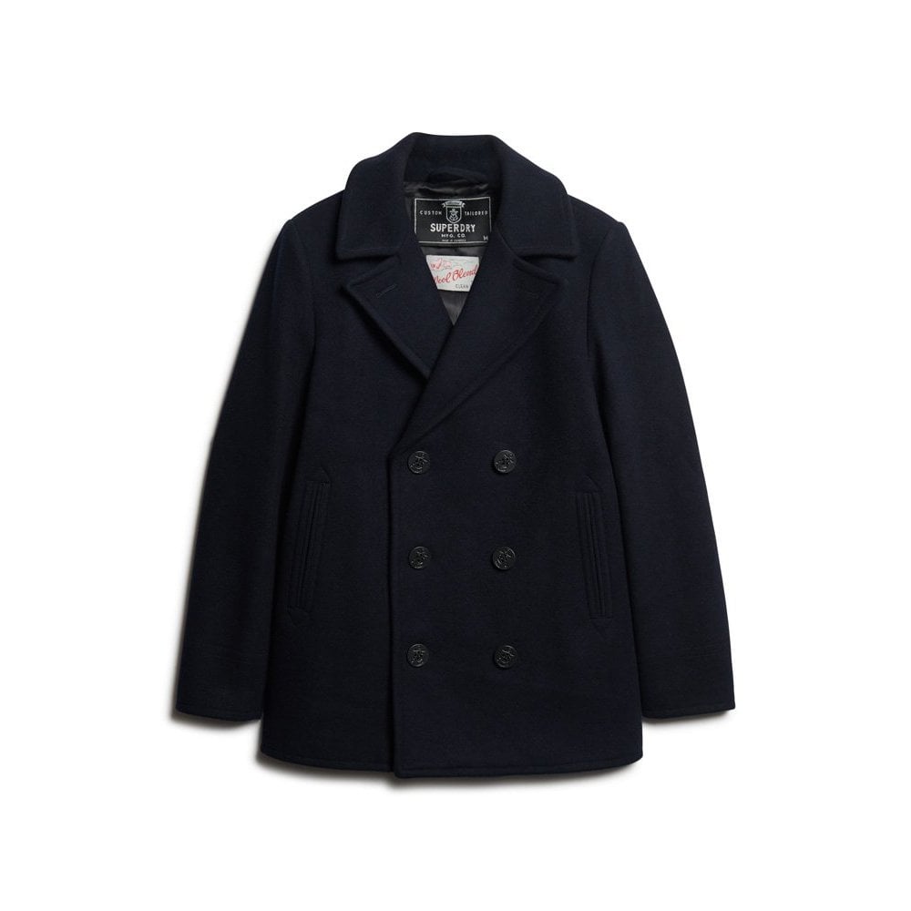 Superdry The Merchant Store Wool Pea Coat
