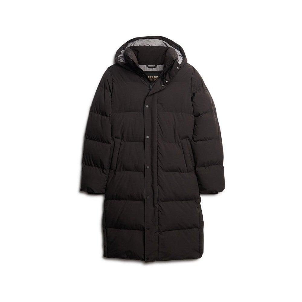 Superdry Longline Hooded Puffer Coat