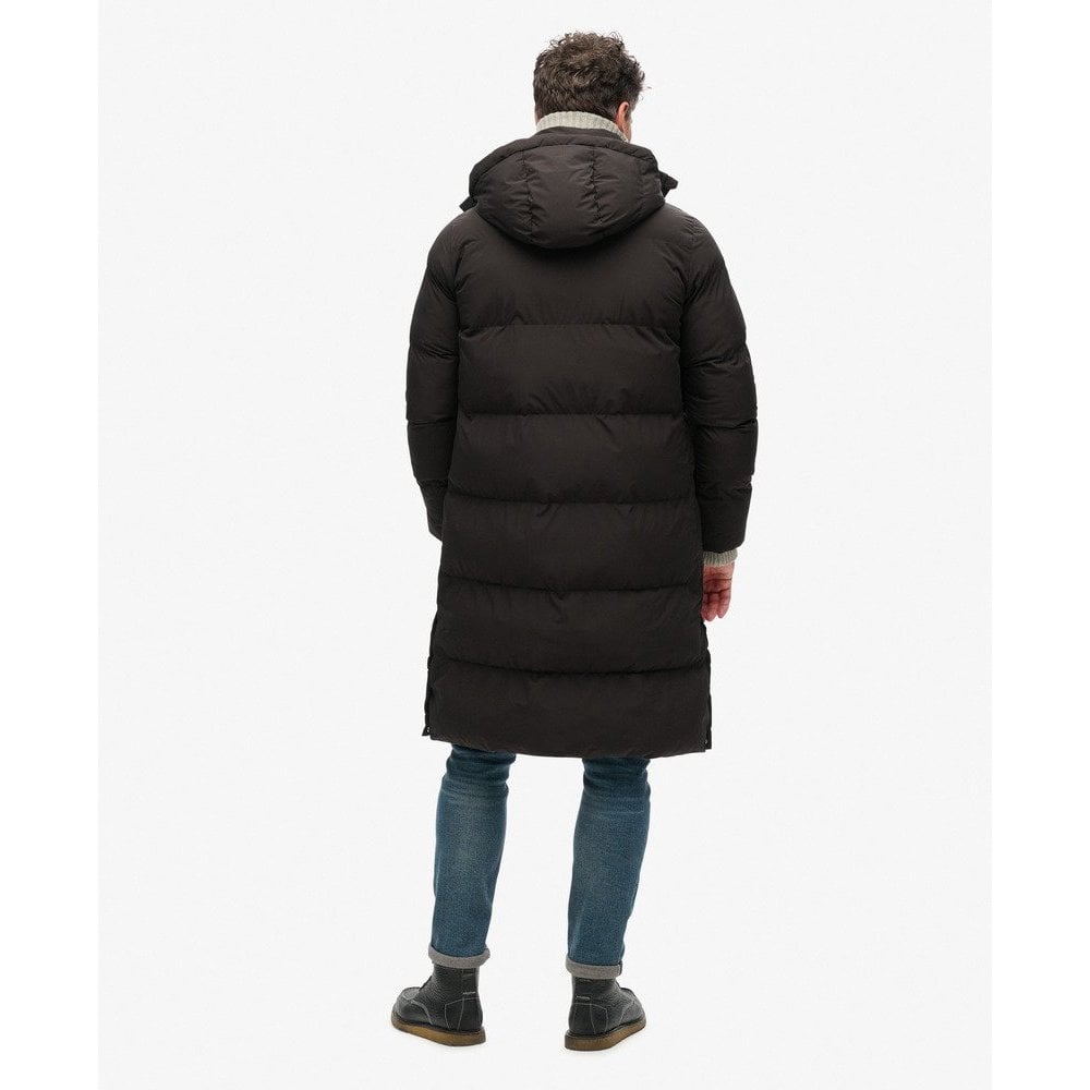 Superdry Longline Hooded Puffer Coat