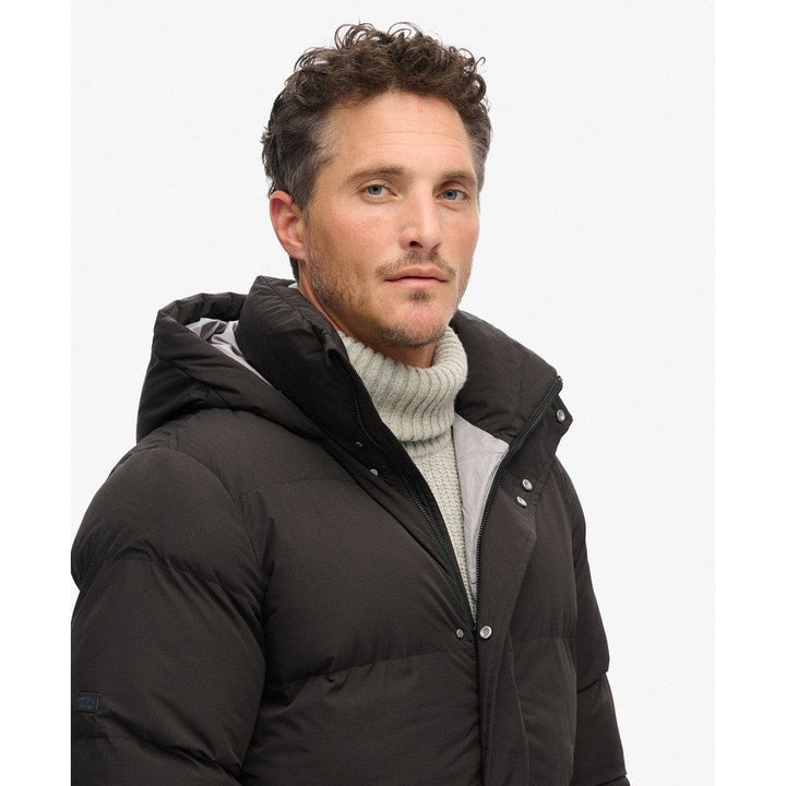 Superdry Longline Hooded Puffer Coat