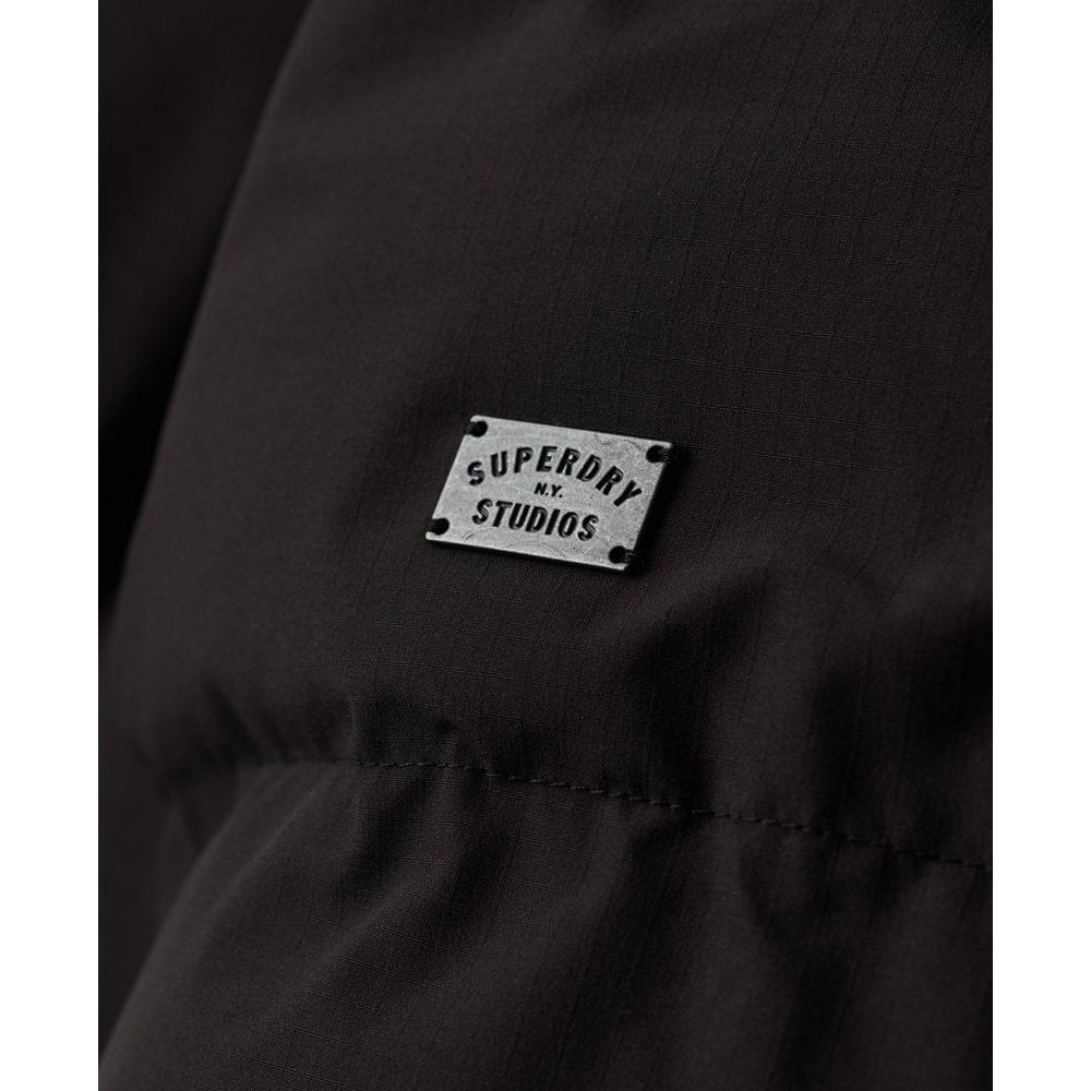 Superdry Longline Hooded Puffer Coat