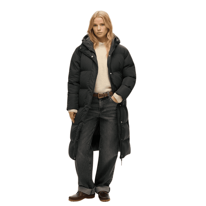 Superdry Hooded Longline Puffer Coat