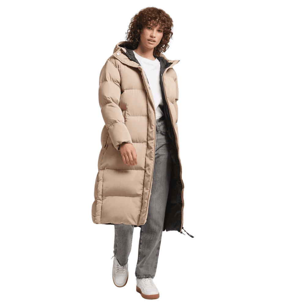 Superdry Hooded Longline Puffer Coat