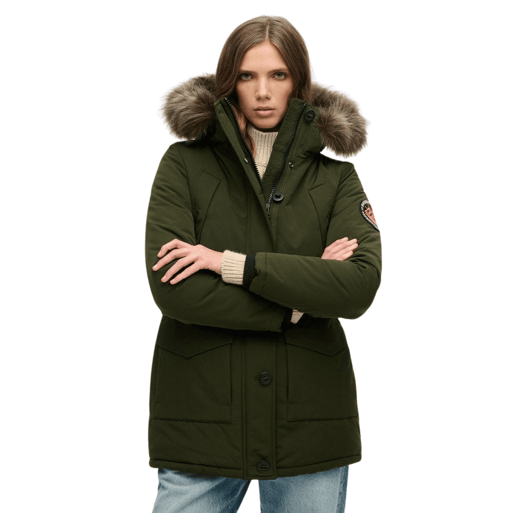 Superdry Everest Faux Fur Hooded Parka Coat
