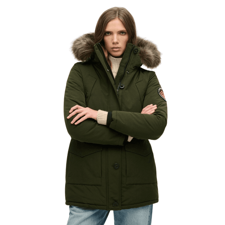Superdry Everest Faux Fur Hooded Parka Coat