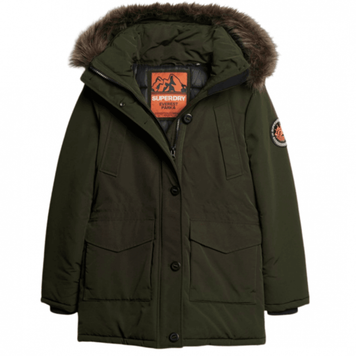 Superdry Everest Faux Fur Hooded Parka Coat