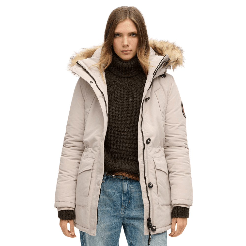 Superdry Everest Faux Fur Hooded Parka Coat