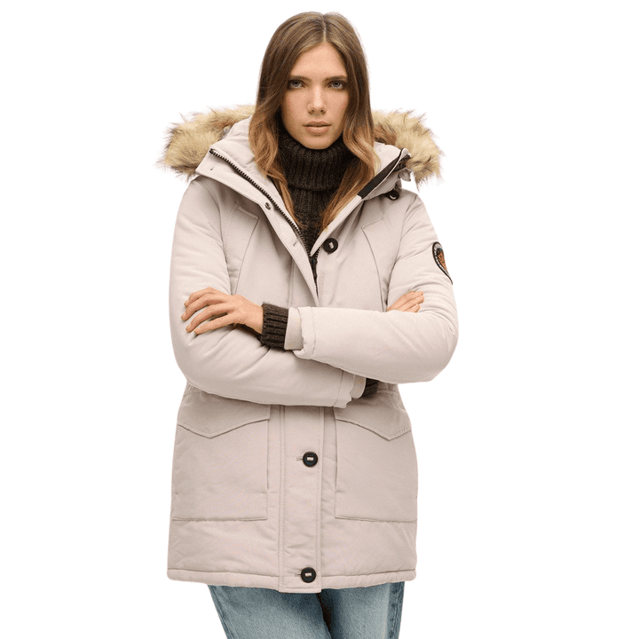 Superdry Everest Faux Fur Hooded Parka Coat