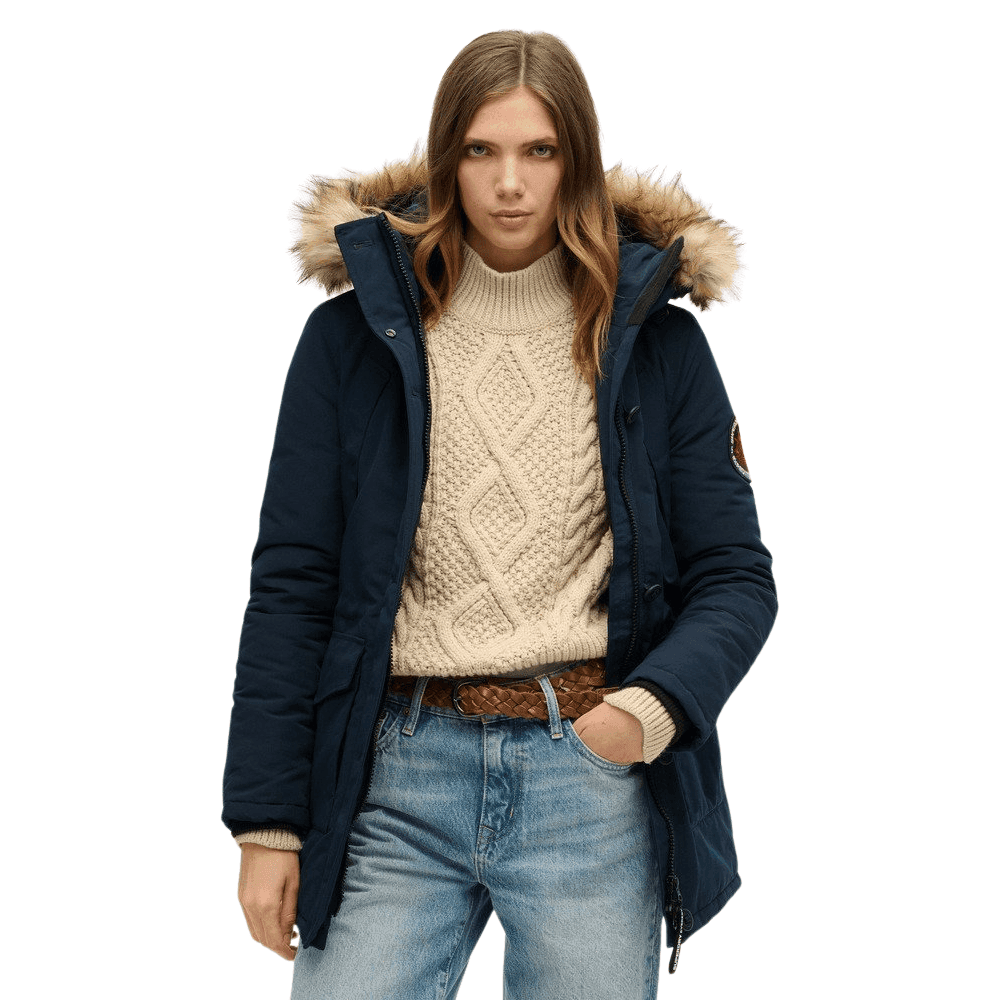 Superdry Everest Faux Fur Hooded Parka Coat
