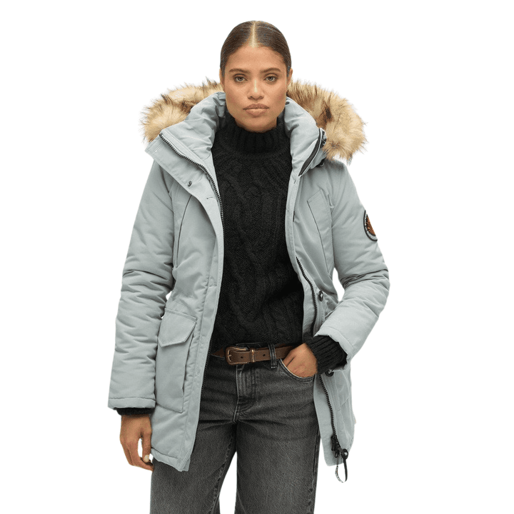 Superdry Everest Faux Fur Hooded Parka Coat