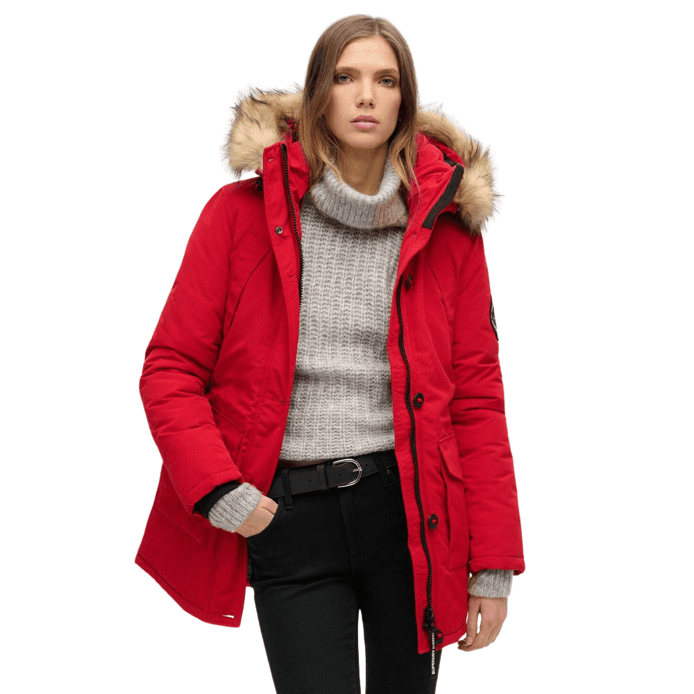 Superdry Everest Faux Fur Hooded Parka Coat