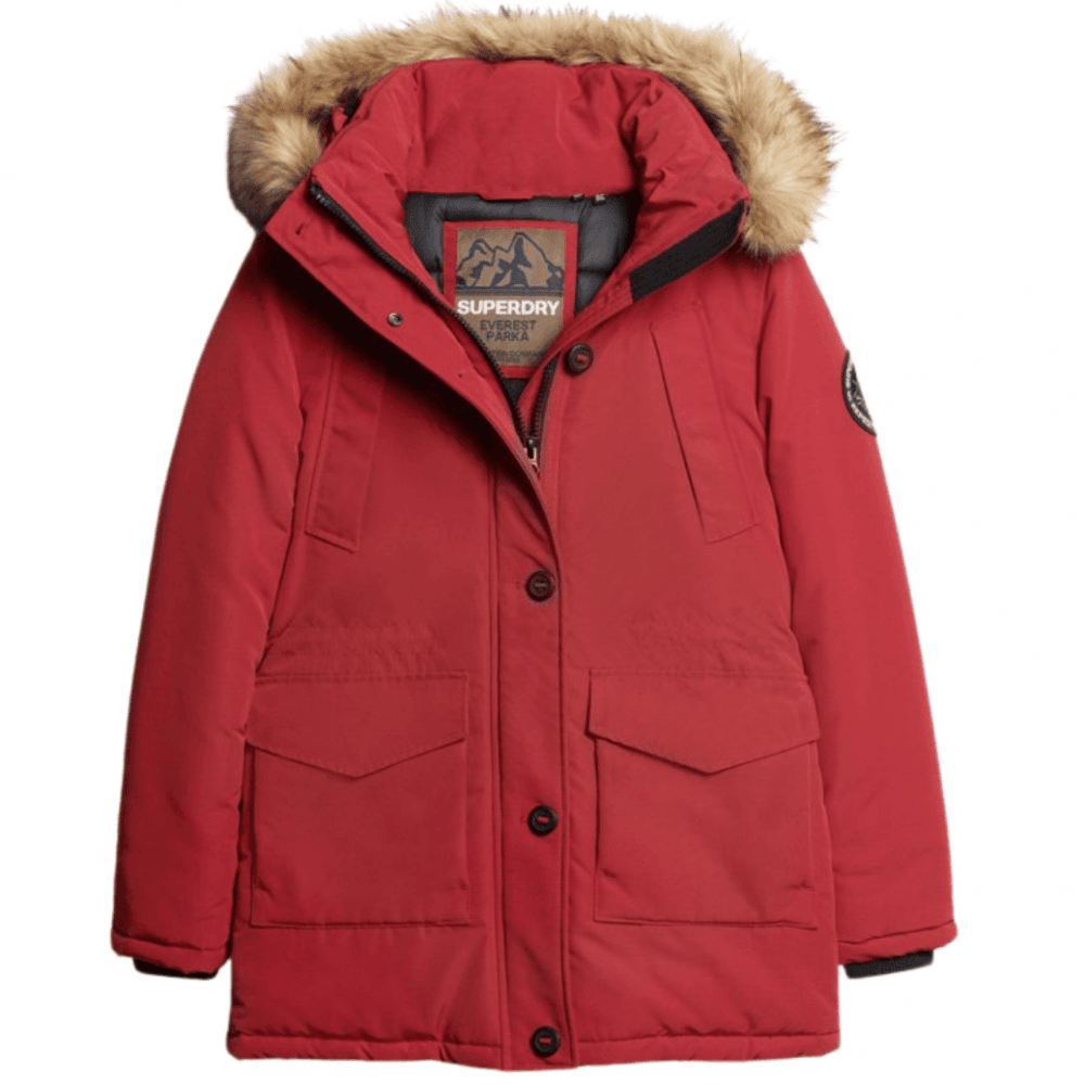 Superdry Everest Faux Fur Hooded Parka Coat