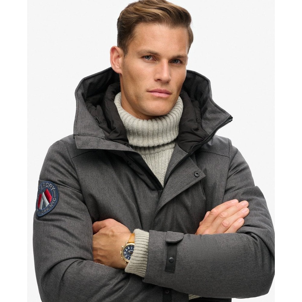 Superdry City Tweed Padded Bomber Jacket