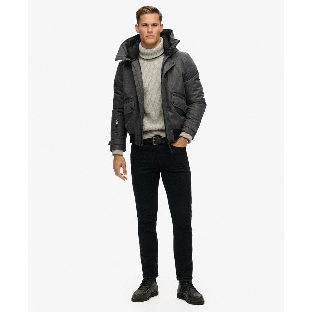 Superdry City Tweed Padded Bomber Jacket