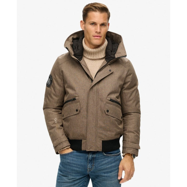 Superdry City Tweed Padded Bomber Jacket
