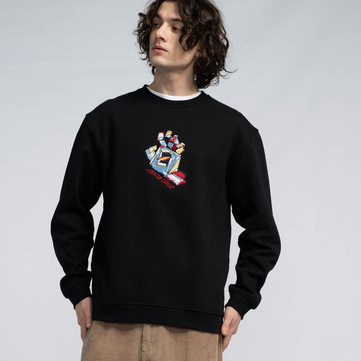 Santa Cruz Screaming Scratched Hand Strip Sweatshirt