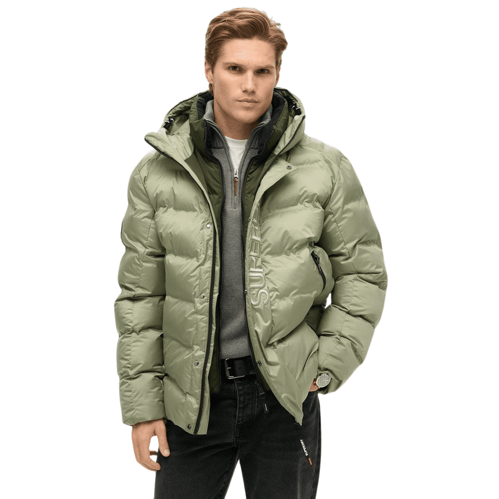 Superdry Hooded City Graphic Puffer Jacket