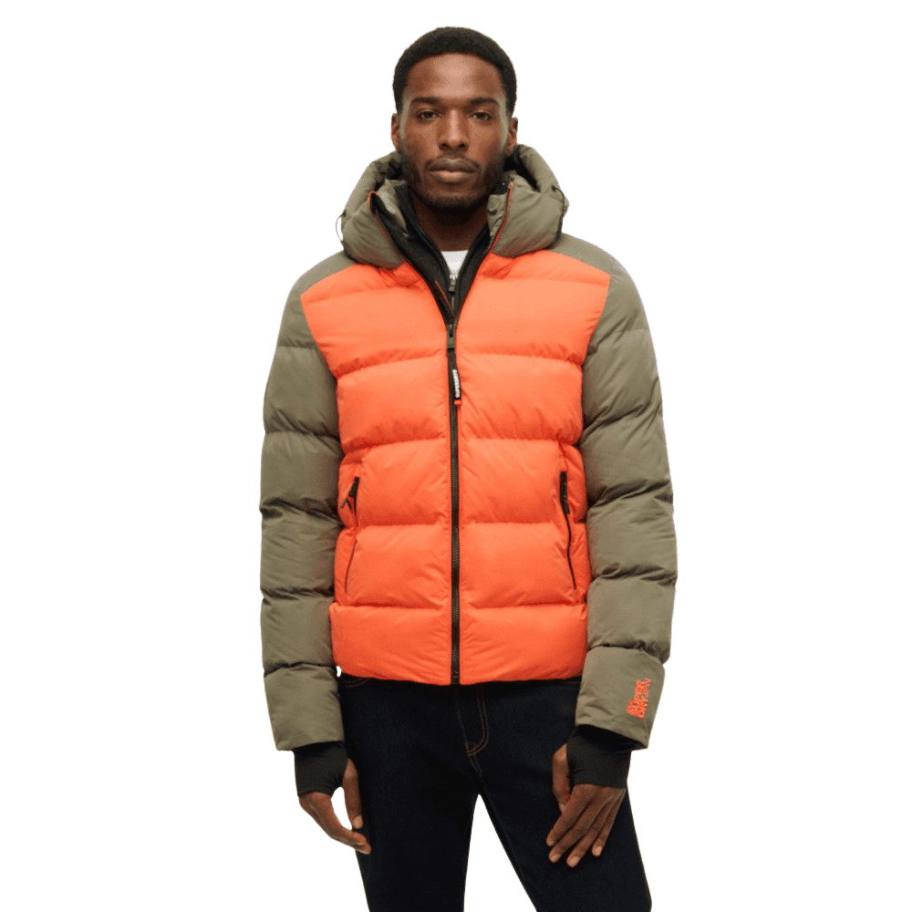 Superdry Hood Colour Block Sport Puffer