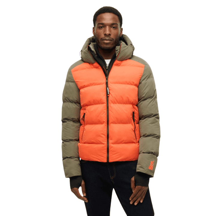 Superdry Hood Colour Block Sport Puffer
