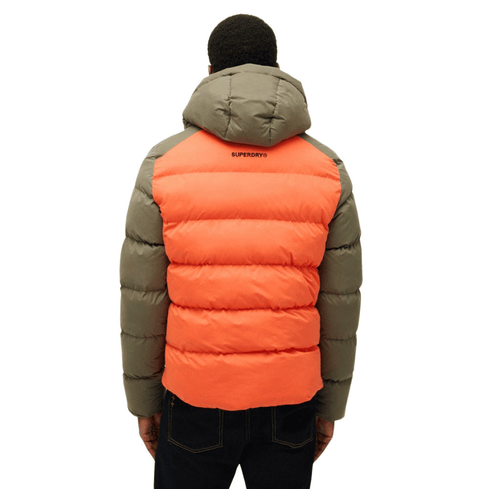 Superdry Hood Colour Block Sport Puffer