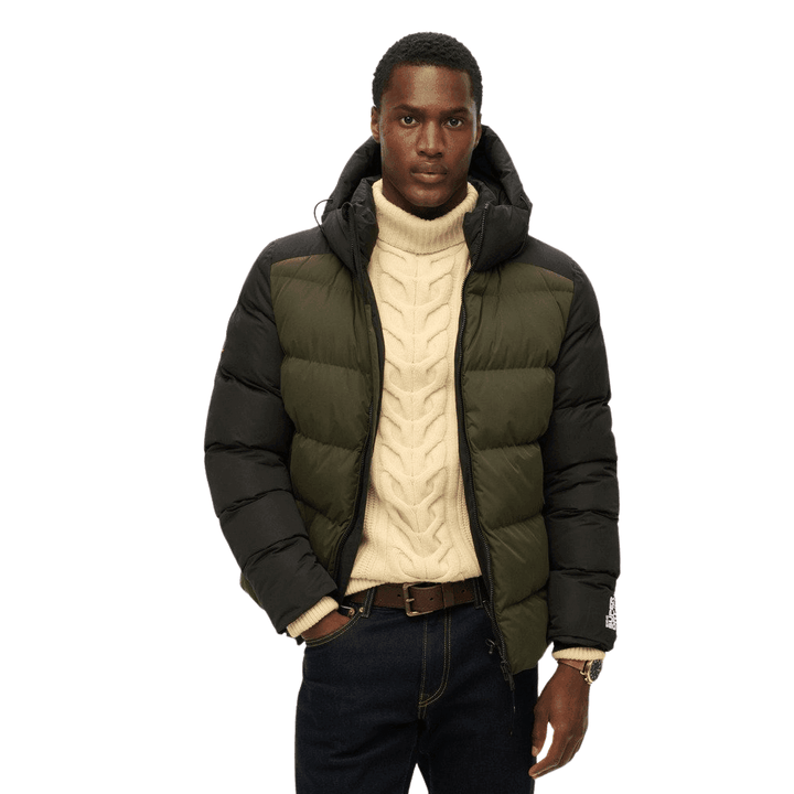 Superdry Hood Colour Block Sport Puffer