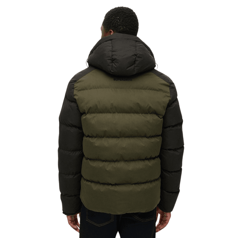 Superdry Hood Colour Block Sport Puffer