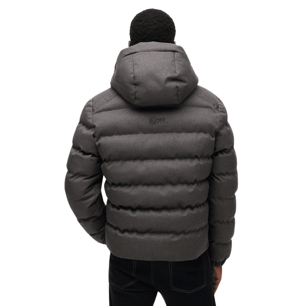Superdry Hooded Tweed Sports Puffer Jacket