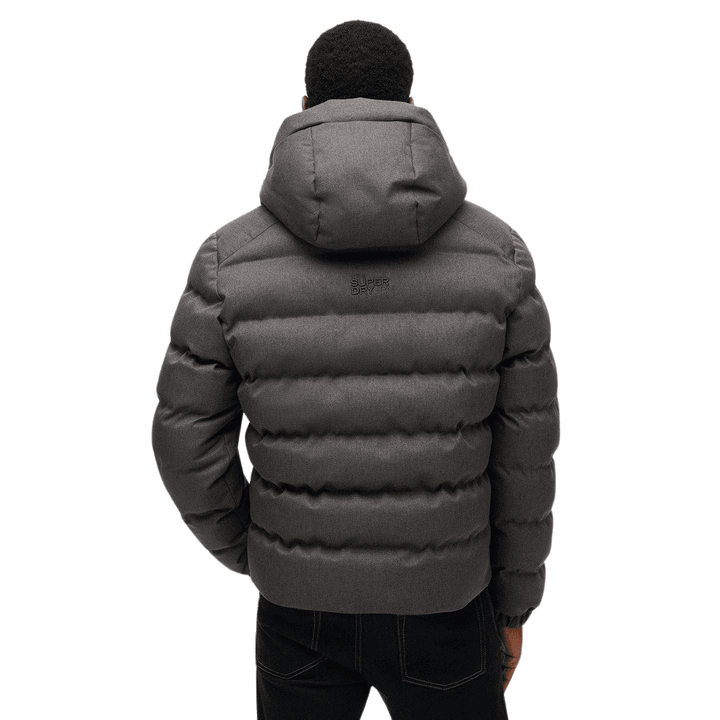 Superdry Hooded Tweed Sports Puffer Jacket