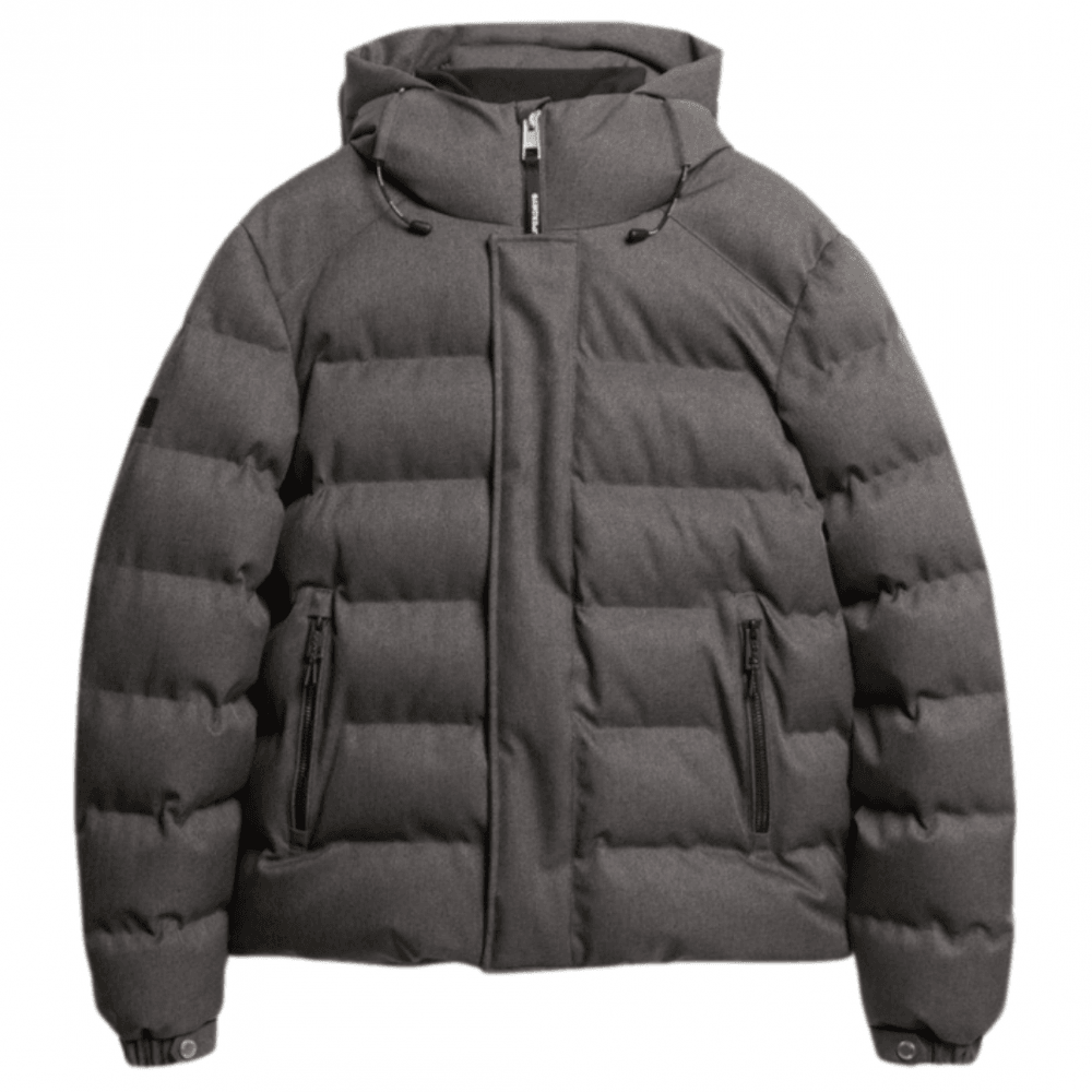 Superdry Hooded Tweed Sports Puffer Jacket