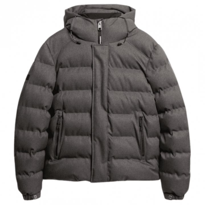 Superdry Hooded Tweed Sports Puffer Jacket