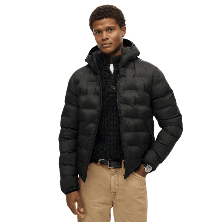 Superdry Hooded Quilted Puffer Coat