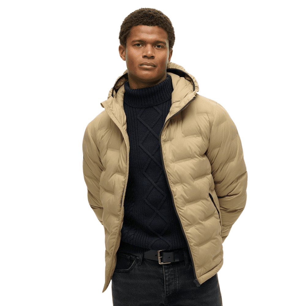 Superdry Hooded Quilted Puffer Coat