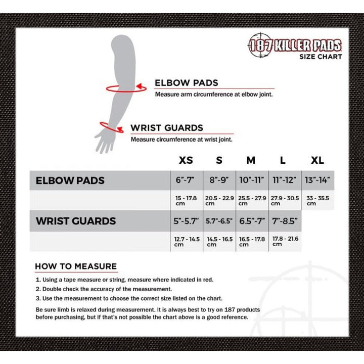 187 Killer Pads Combo Pack Knee &amp; Elbow Pads