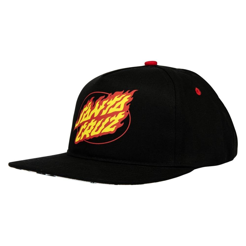 Santa Cruz Youth True Oval Flame Dot Cap