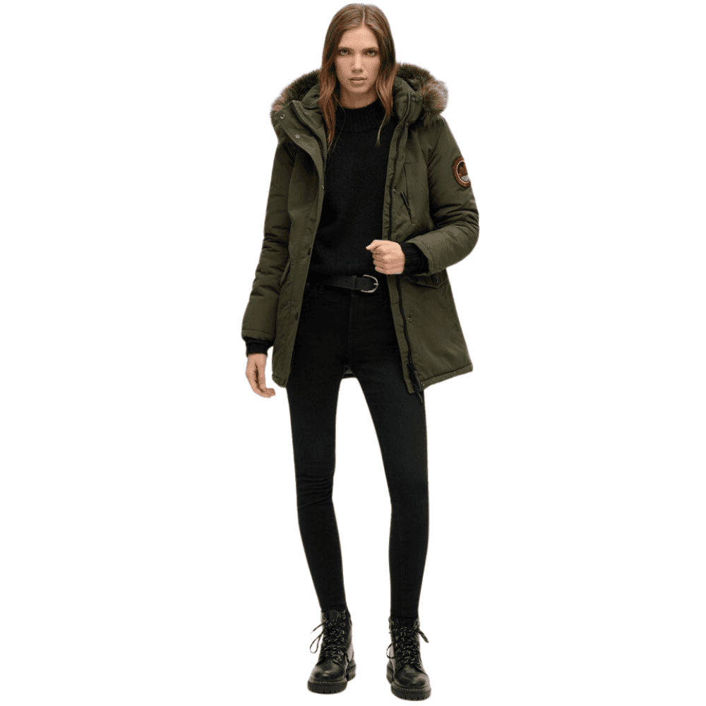 Superdry Everest Faux Fur Hooded Parka Coat