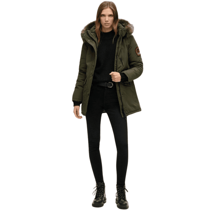 Superdry Everest Faux Fur Hooded Parka Coat