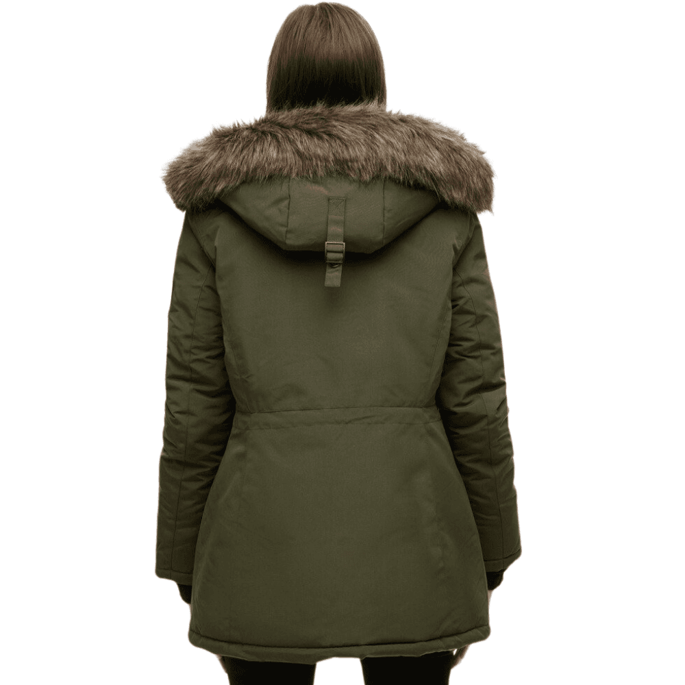 Superdry Everest Faux Fur Hooded Parka Coat