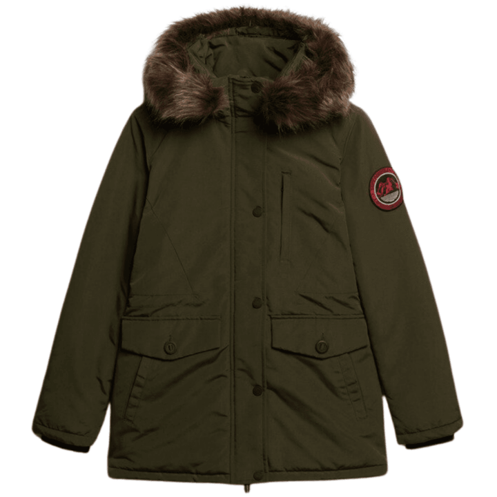 Superdry Everest Faux Fur Hooded Parka Coat