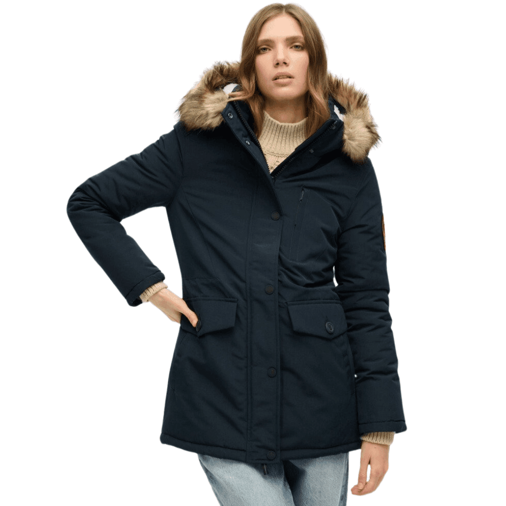 Superdry Everest Faux Fur Hooded Parka Coat