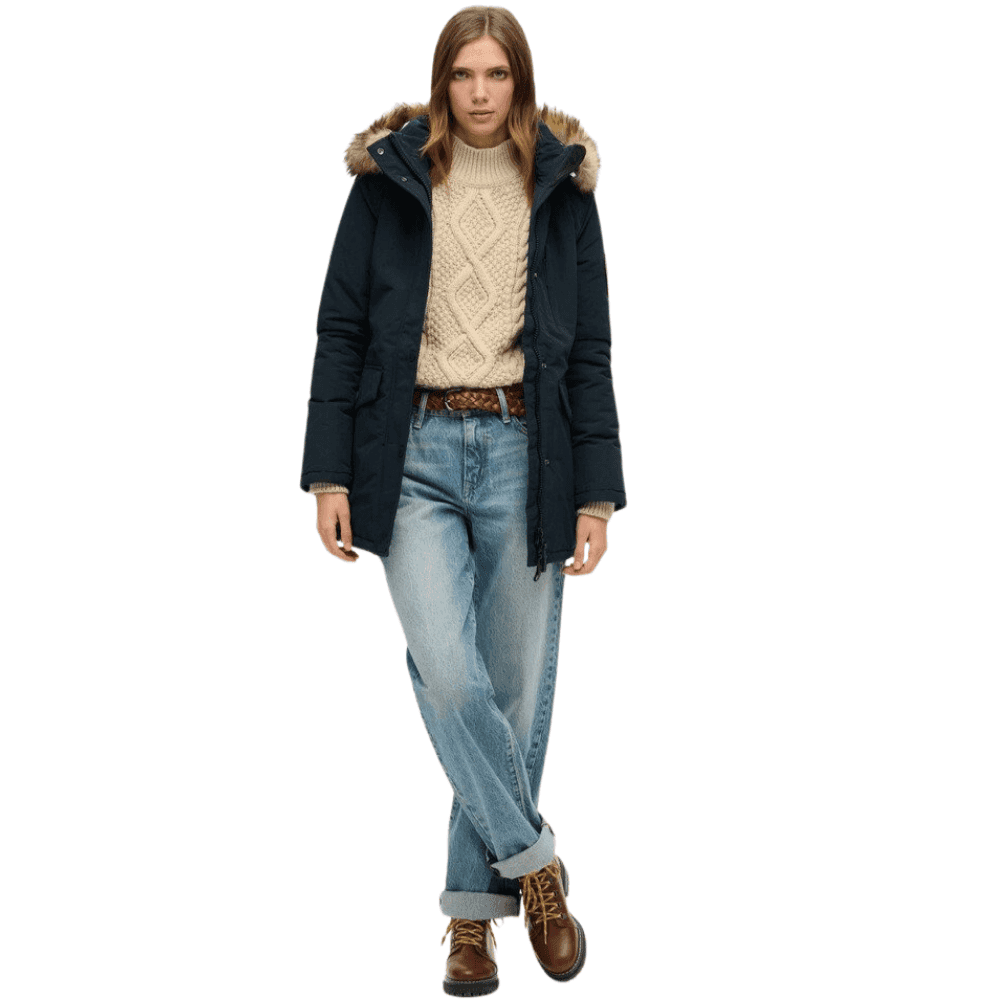 Superdry Everest Faux Fur Hooded Parka Coat