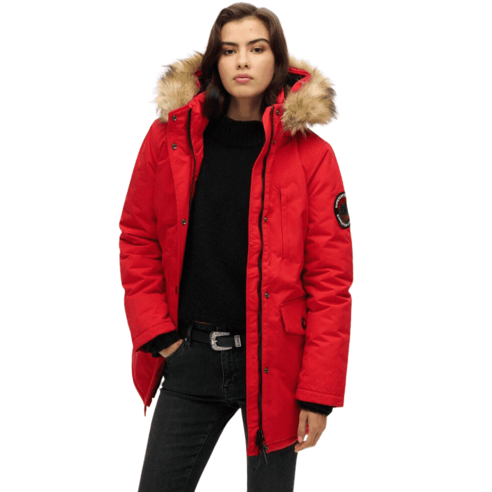 Superdry Everest Faux Fur Hooded Parka Coat