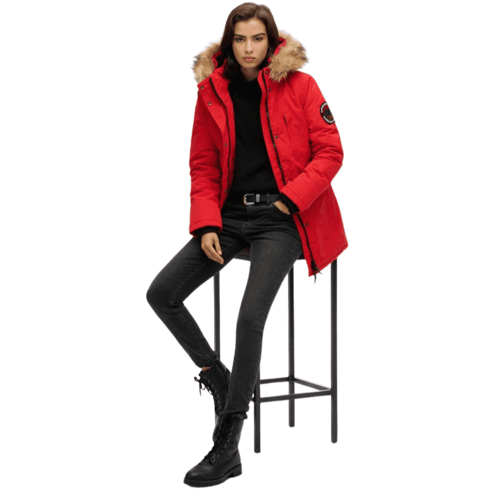 Superdry Everest Faux Fur Hooded Parka Coat